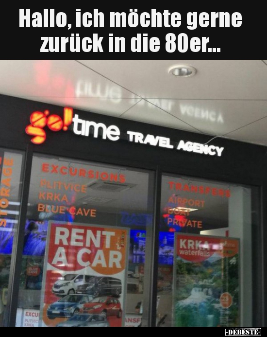 Hallo, ich möchte gerne zurück in die 80er...