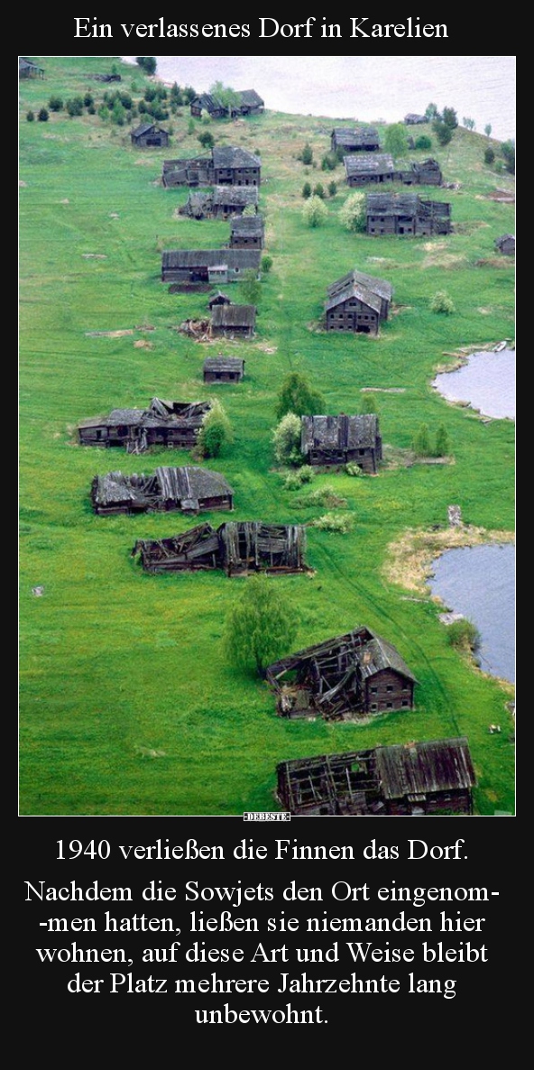 Ein verlassenes Dorf in Karelien..