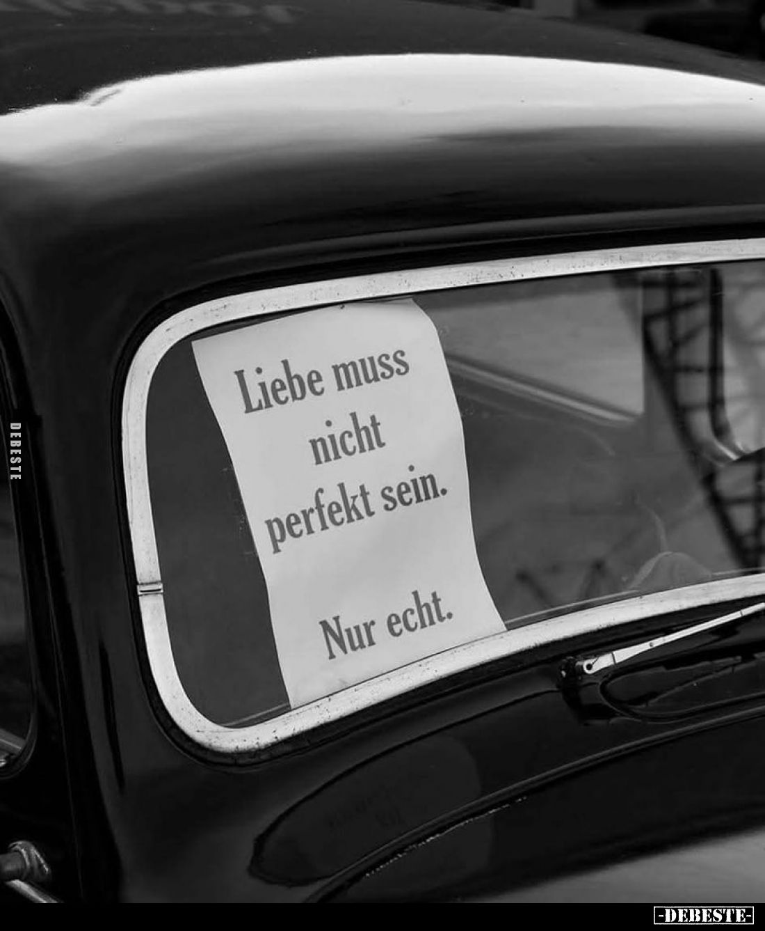 Liebe muss nicht perfekt sein.
Nur echt.