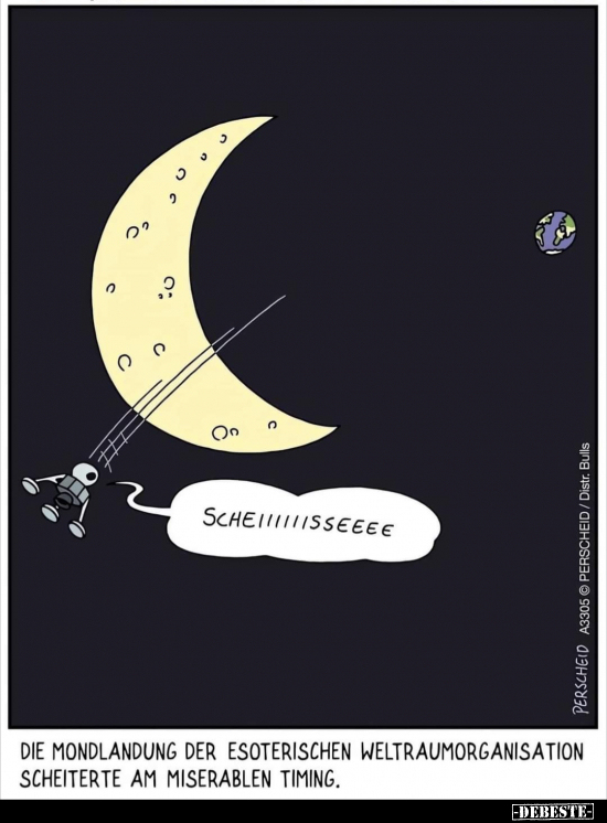 Die Mondlandung der esoterischen Weltraumorganisation.. - Lustige Bilder | DEBESTE.de