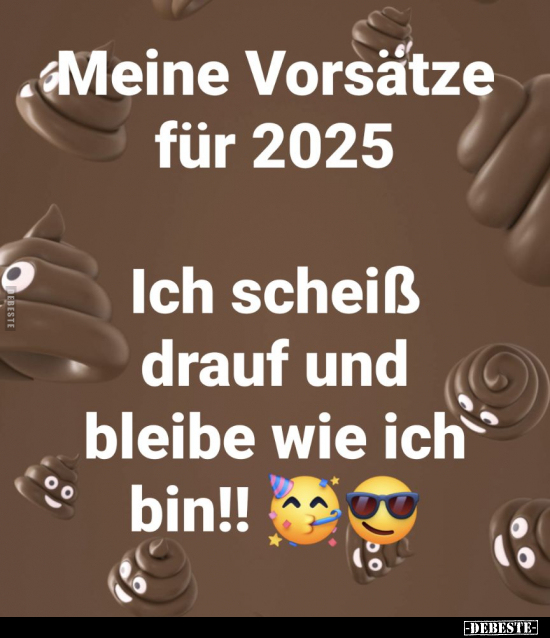 Meine Vorsätze für 2025.. - Lustige Bilder | DEBESTE.de