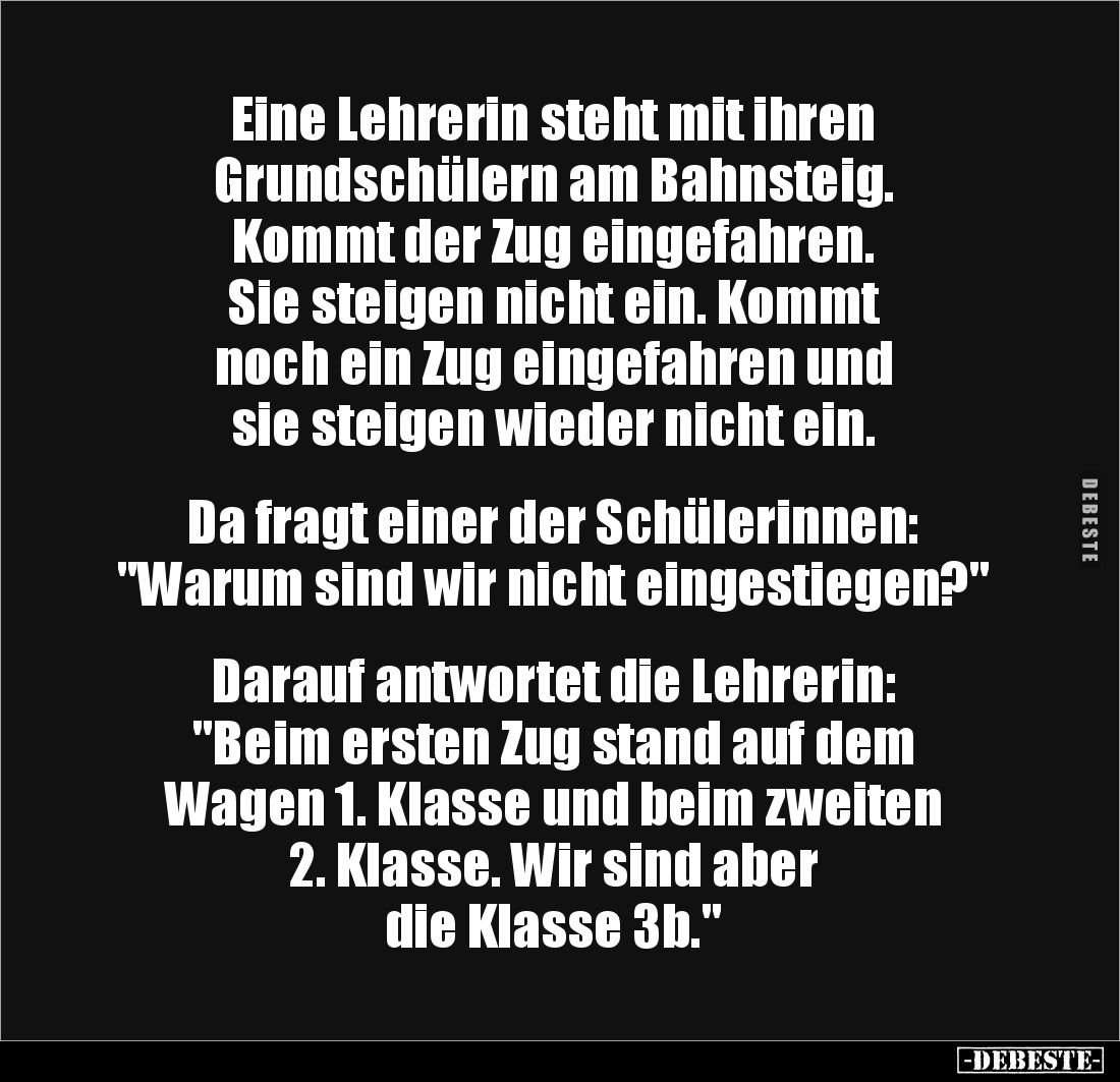 Eine Lehrerin steht mit ihren Grundschülern... - Lustige Bilder | DEBESTE.de