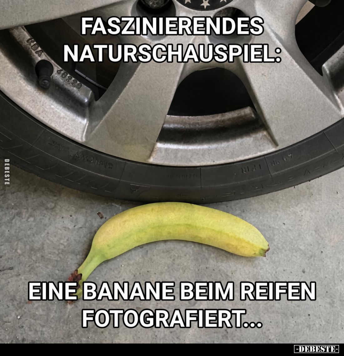 Faszinierendes Naturschauspiel:
Eine Banane beim Reifen fotografiert...