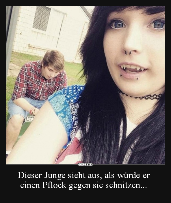 Dieser Junge sieht aus, als würde er einen Pflock gegen.. - Lustige Bilder | DEBESTE.de