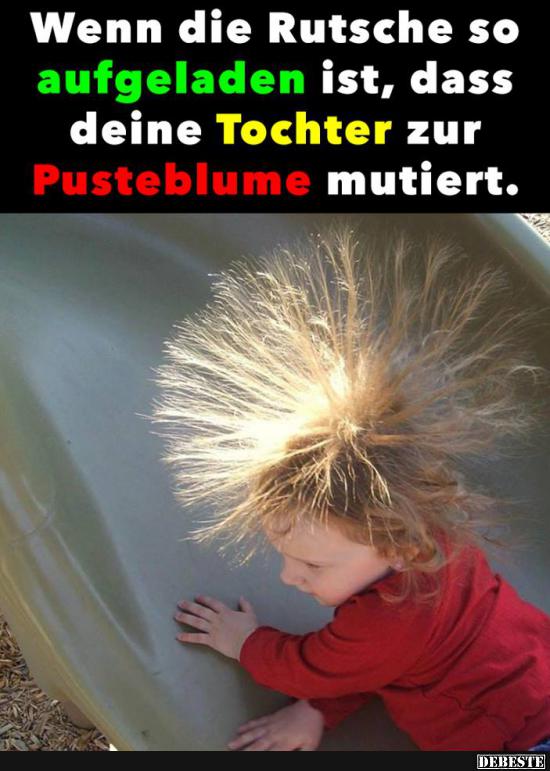 Wenn die Rutsche so aufgeladen ist..