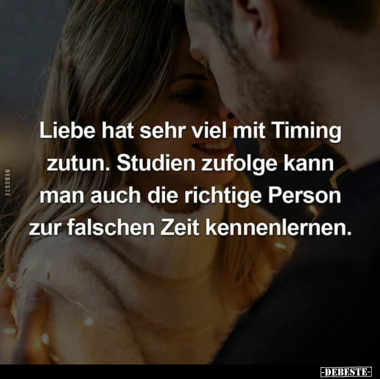 Liebe hat sehr viel mit Timing zutun.. - Lustige Bilder | DEBESTE.de