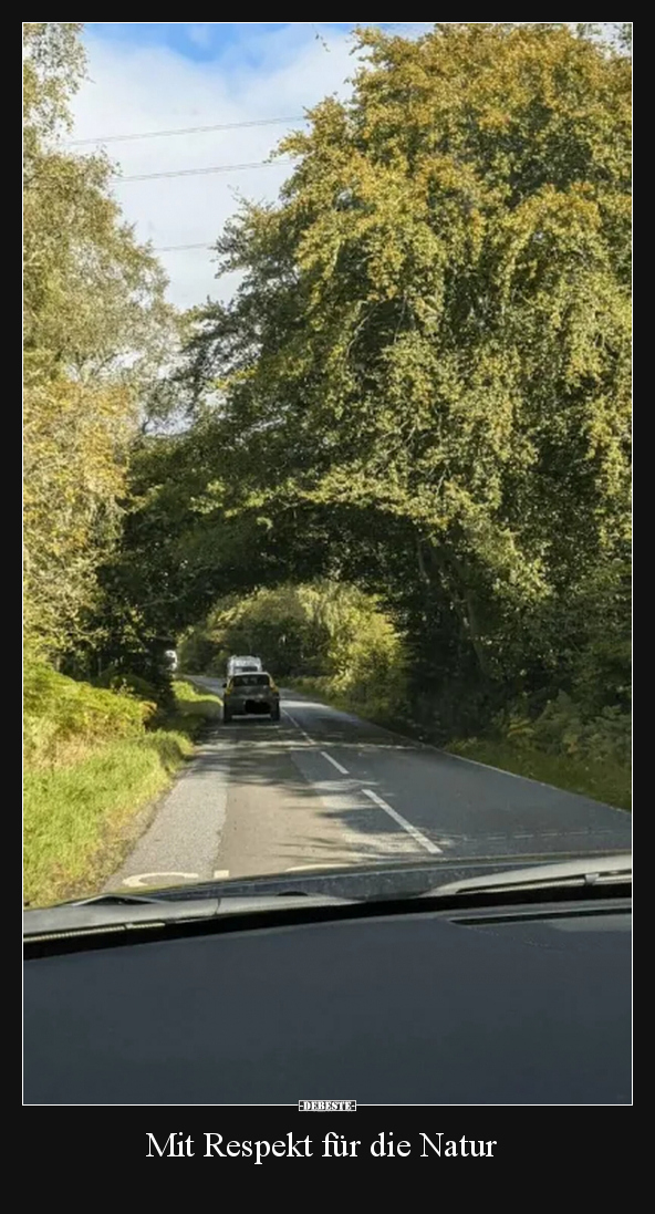 Mit Respekt für die Natur.. - Lustige Bilder | DEBESTE.de