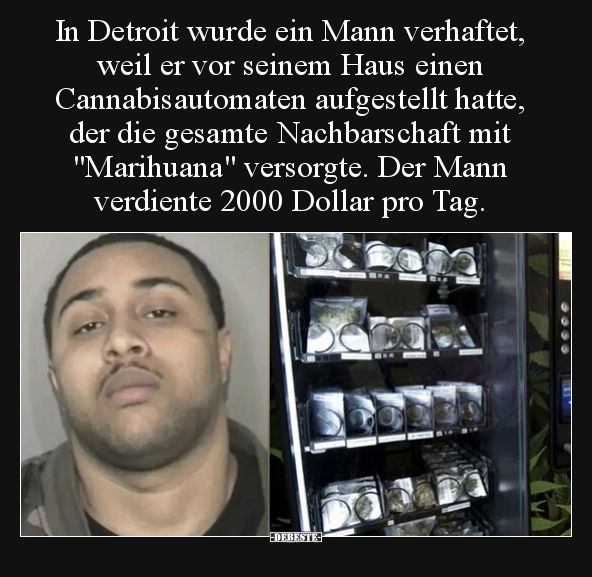 In Detroit wurde ein Mann verhaftet, weil er vor seinem.. - Lustige Bilder | DEBESTE.de