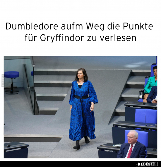 Dumbledore aufm Weg die Punkte tür Gryffindor zu verlesen.. - Lustige Bilder | DEBESTE.de
