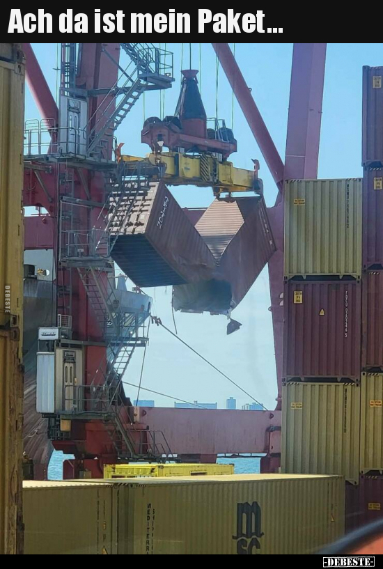 Ach da ist mein Paket...