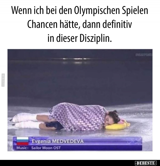 Wenn ich bei den Olympischen Spielen Chancen hätte, dann.. - Lustige Bilder | DEBESTE.de