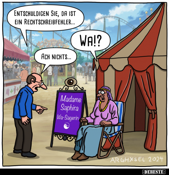 Entschuldigen sie, da ist ein Rechtschreibfehler... - Lustige Bilder | DEBESTE.de