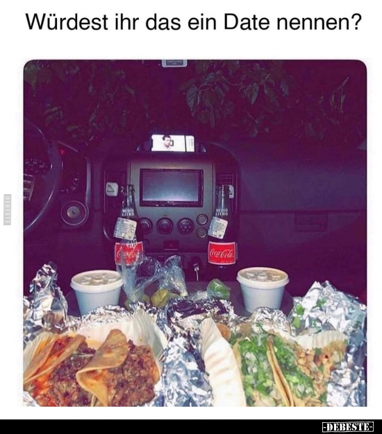 Würdest ihr das ein Date nennen?