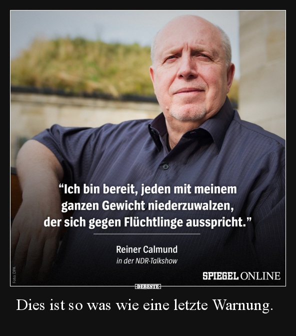 Dies ist so was wie eine letzte Warnung...