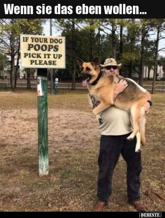 Wenn sie das eben wollen...