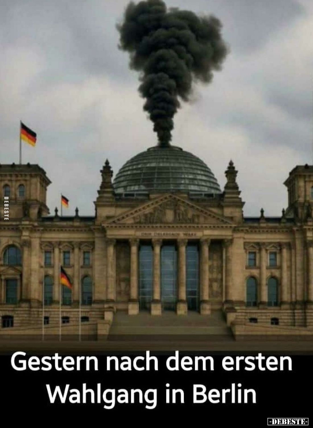 Gestern nach dem ersten Wahlgang in Berlin