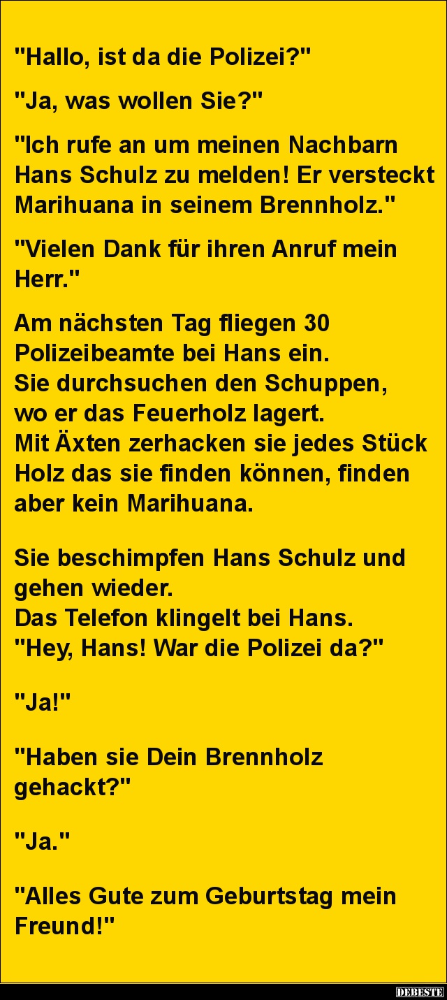 Hallo, ist da die Polizei? - Lustige Bilder | DEBESTE.de