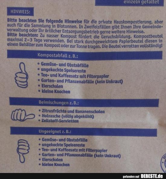 Kompost oder doch nicht? - Lustige Bilder | DEBESTE.de