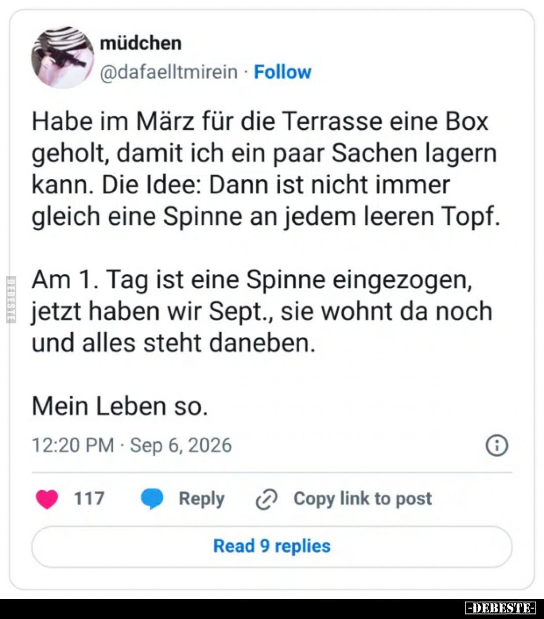 Habe im März für die Terrasse eine Box geholt, damit ich ein paar Sachen lagern kann. Die Idee: Dann ist nicht immer gleich e...