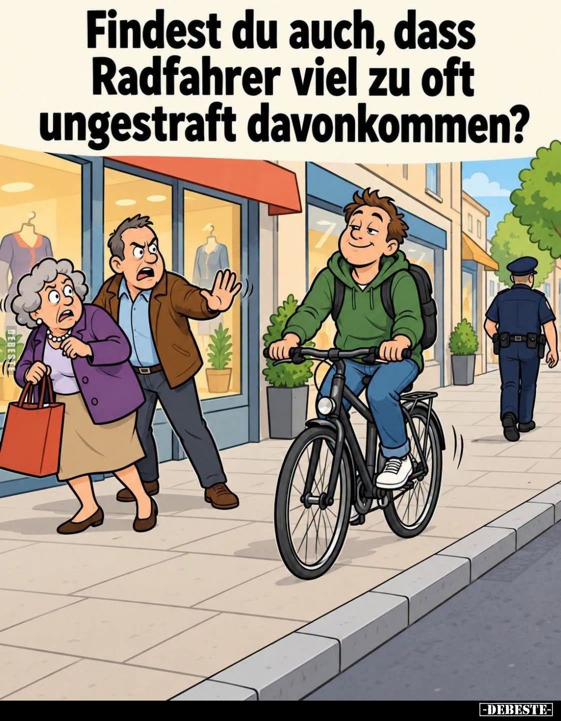 Findest du auch, dass Radfahrer viel zu oft ungestraft davonkommen?