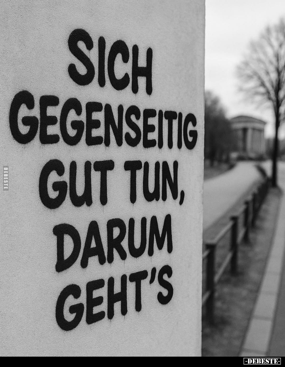 Sich gegenseitig gut tun, darum geht's