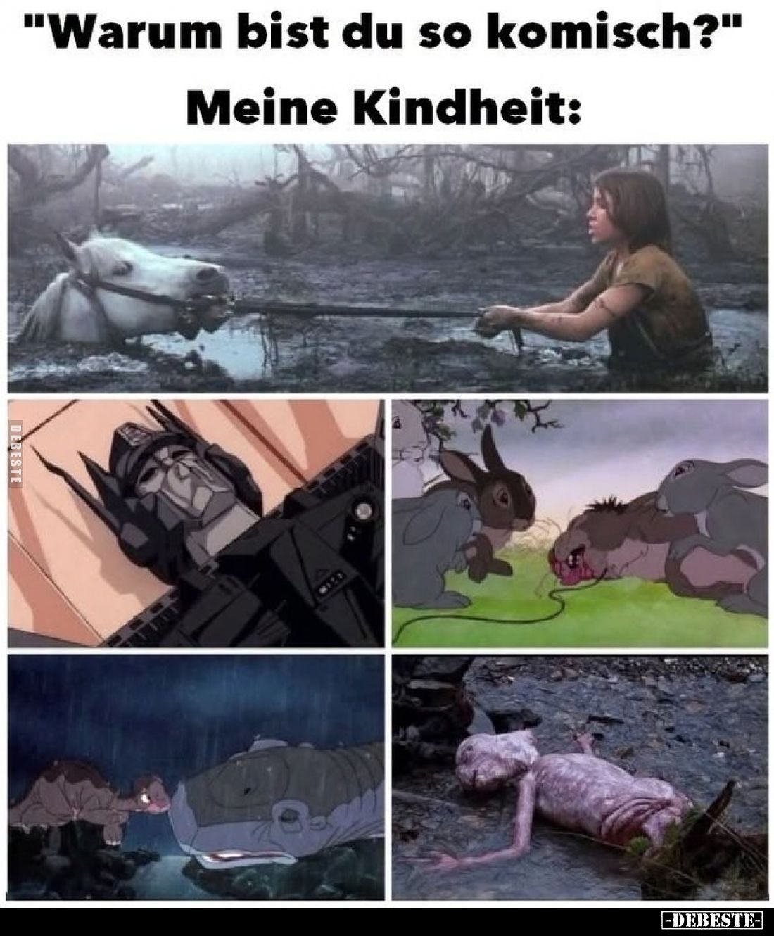 "Warum bist du so komisch?" -
Meine Kindheit: