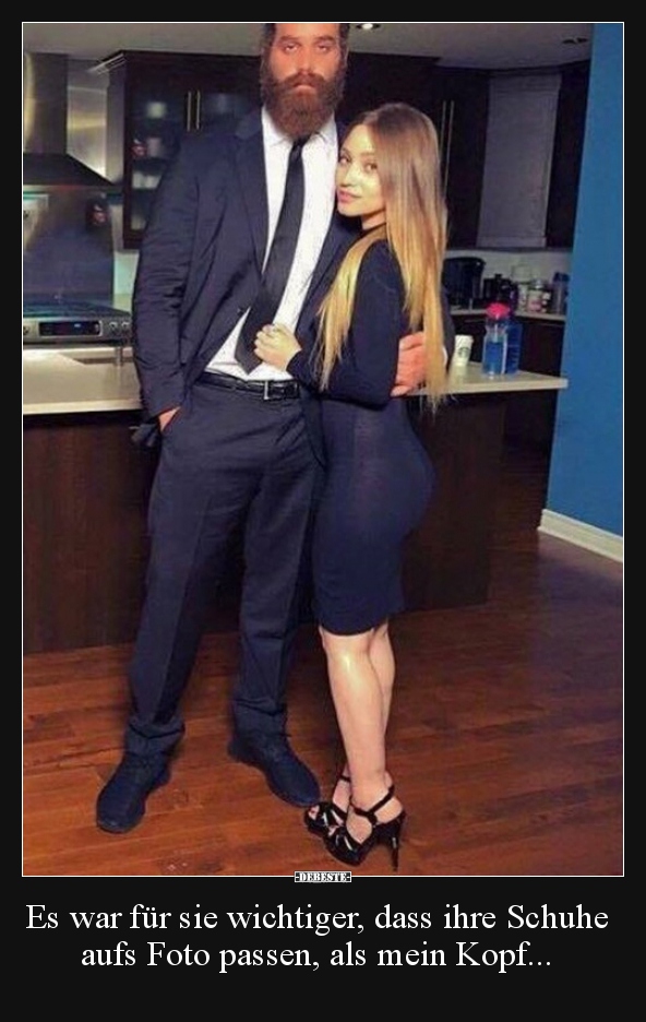 Es war für sie wichtiger, dass ihre Schuhe aufs Foto..