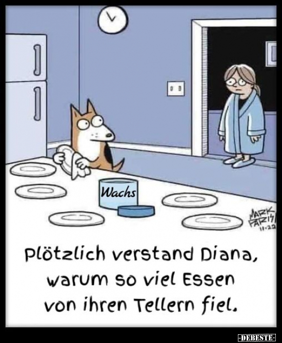 Plötzlich verstand Diana, warum so viel Essen.. - Lustige Bilder | DEBESTE.de