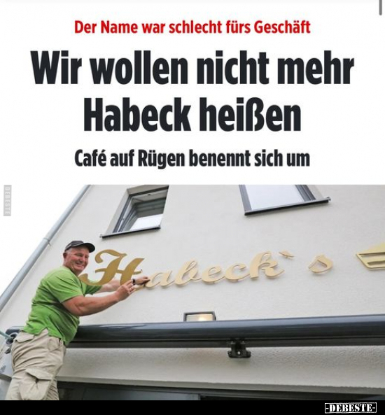 Der Name war schlecht fürs Geschäft.. - Lustige Bilder | DEBESTE.de
