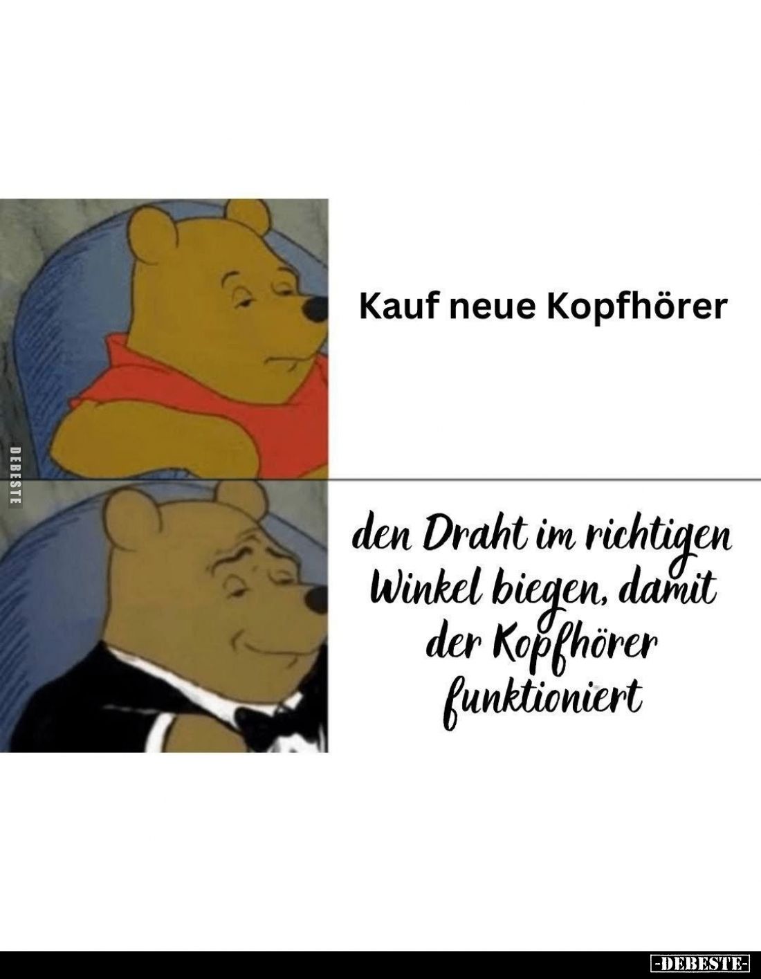 Kauf neue Kopfhörer;
den Draht im richtigen Winkel biegen, damit der Kopfhörer funktioniert.