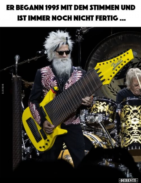 Er begann 1995 mit dem Stimmen und ist immer noch nicht fertig.