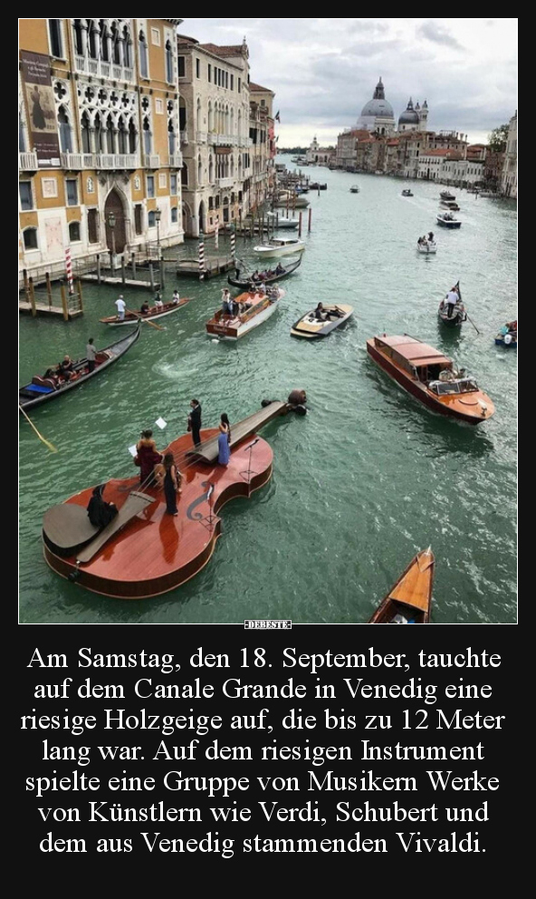 Am Samstag, den 18. September, tauchte auf dem Canale.. - Lustige Bilder | DEBESTE.de