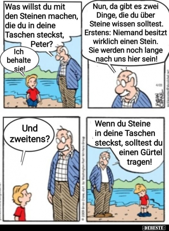 Was willst du mit den Steinen machen, die du in deine.. - Lustige Bilder | DEBESTE.de