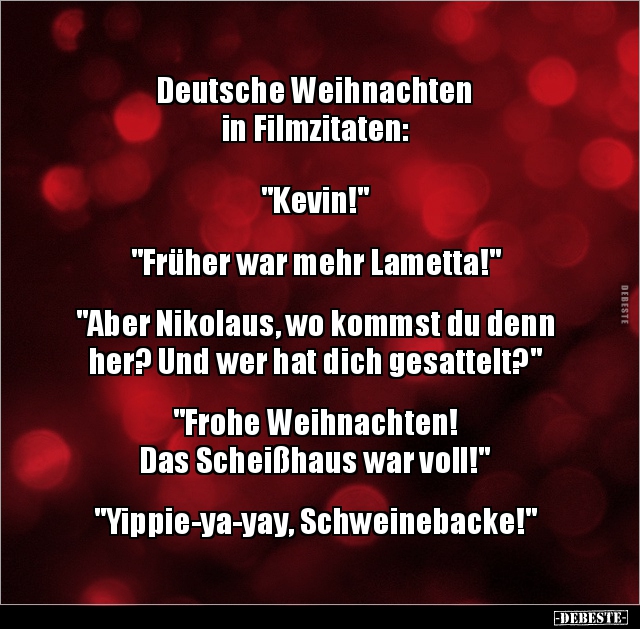 Deutsche Weihnachten in Filmzitaten: "Kevin!""Früher.. - Lustige Bilder | DEBESTE.de