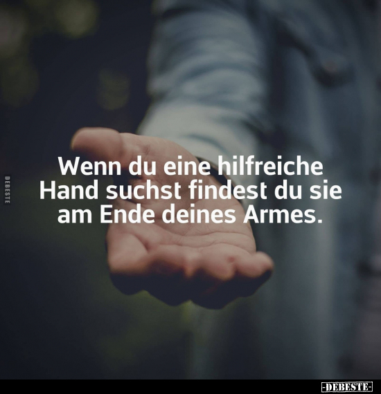 Wenn du eine hilfreiche Hand.. - Lustige Bilder | DEBESTE.de