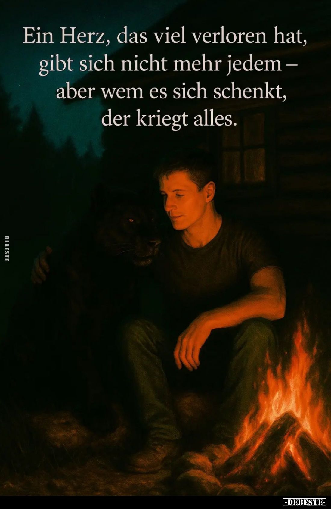 Ein Herz, das viel verloren hat, gibt sich nicht mehr jedem – aber wem es sich schenkt, der kriegt alles.