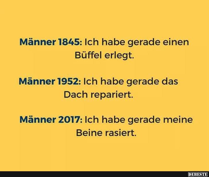 Männer 1845: Ich habe gerade einen Büffel erlegt.. - Lustige Bilder | DEBESTE.de