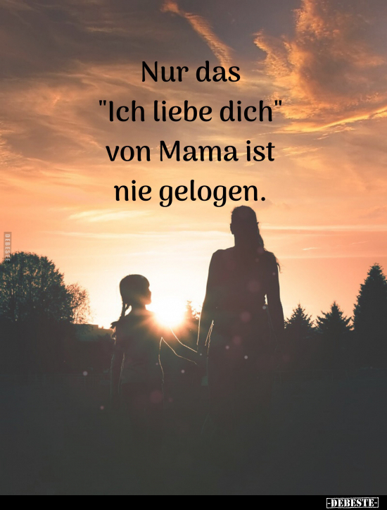 Nur das "Ich liebe dich" von Mama ist nie gelogen... - Lustige Bilder | DEBESTE.de