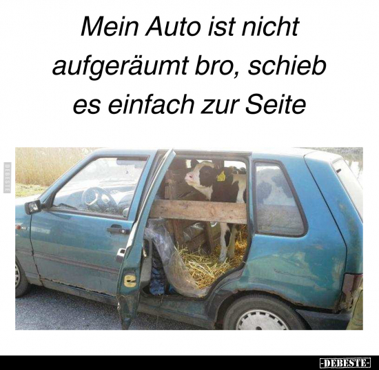 Mein Auto ist nicht aufgeräumt Bro.. - Lustige Bilder | DEBESTE.de