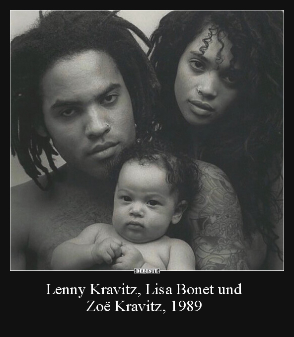 Lenny Kravitz, Lisa Bonet und Zoë Kravitz, 1989.. - Lustige Bilder | DEBESTE.de