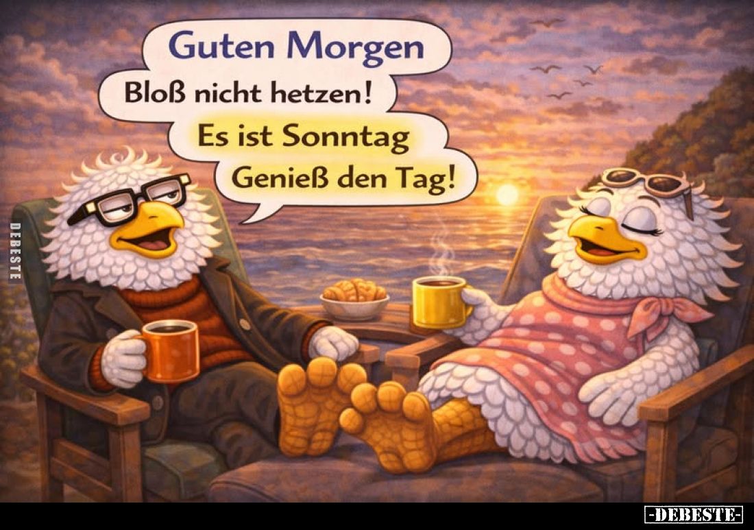 Guten Morgen Bloß nicht hetzen!... - Lustige Bilder | DEBESTE.de
