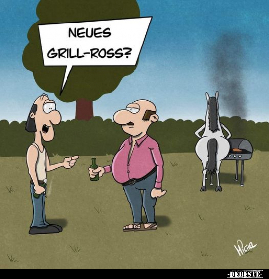 Neues Grill-Ross?.. - Lustige Bilder | DEBESTE.de