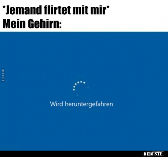 *Jemand flirtet mit mir* Mein Gehirn.. - Lustige Bilder | DEBESTE.de