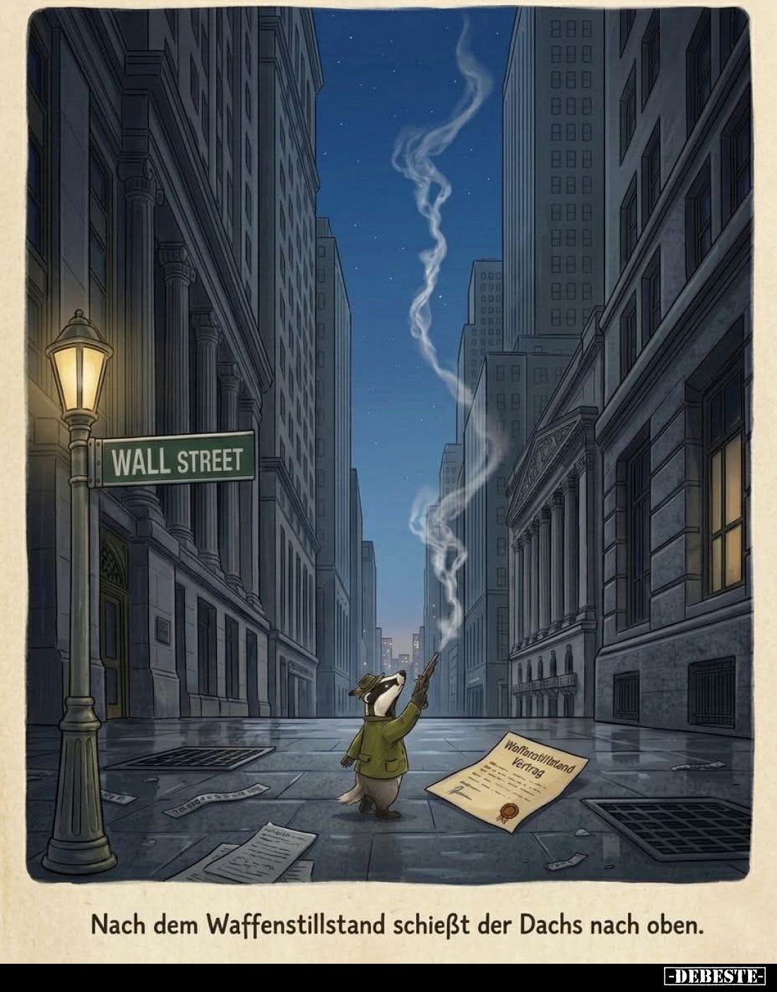 Nach dem Waffenstillstand schießt der Dachs nach oben... - Lustige Bilder | DEBESTE.de