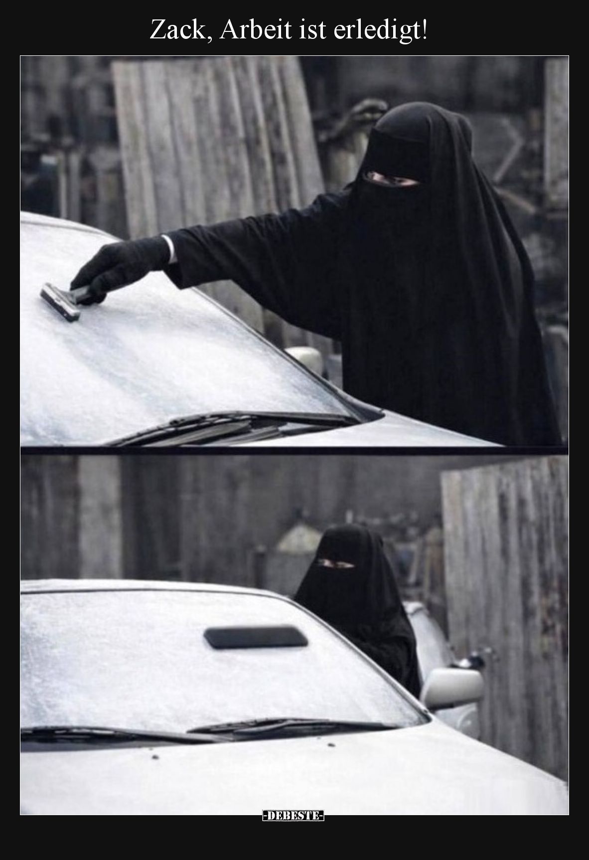 Zack, Arbeit ist erledigt!