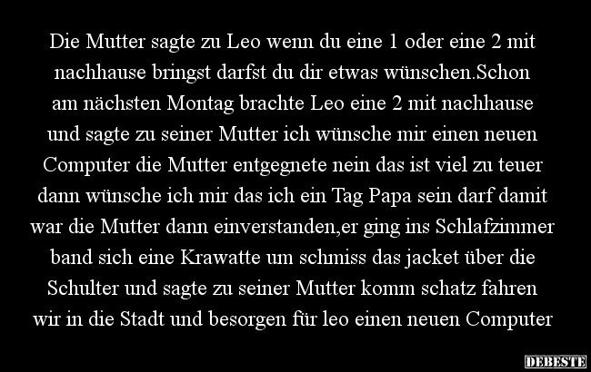 Die Mutter sagte zu Leo - Lustige Bilder | DEBESTE.de