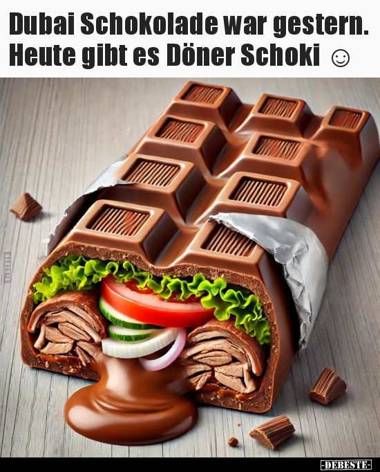 Dubai Schokolade war gestern. Heute gibt es Döner Schoki.. - Lustige Bilder | DEBESTE.de