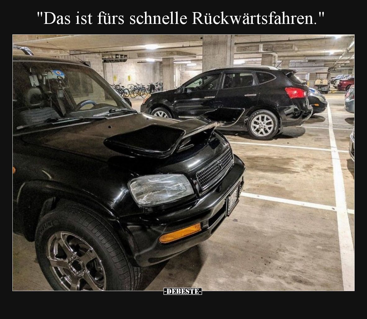 Das ist fürs schnelle Rückwärtsfahren