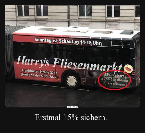 Erstmal 15% sichern.