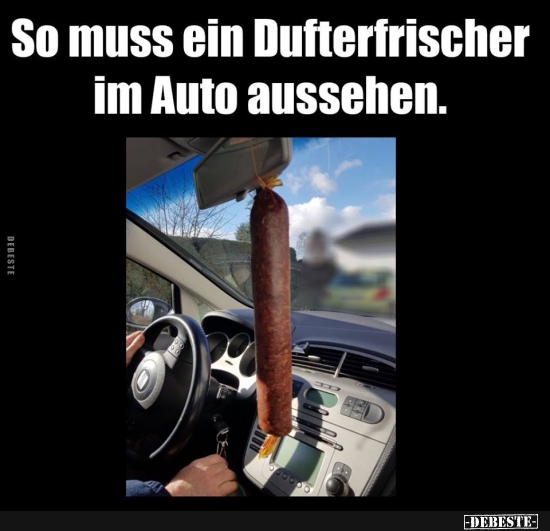 So muss ein Dufterfrischer im Auto aussehen. - Lustige Bilder | DEBESTE.de